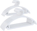 60 Pack Kids Hangers, Non-Slip & Sturdy Coat Hangers, Ultra-Thin Plastic Suit Hangers for 7-12 Years Old, Dry & Wet Dual-Use Multi-Scenario Storage, Holds Up to 11 LB, 14" W, White, UAPY0960W