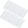 uxcell 50Pcs Non-Slip Hanger Grips Silicone Adhesive Clothes Hanger Strips for Wood Plastic Hangers, Clear (4.13" x 0.79")