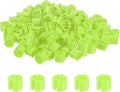 300-Pack Clothes Hanger Markers Blank, Plastic Garment Color Coded Size Clips Fit 3.5mm Rod for Clothing/Wire Hangers, Colored Coding Marker [Light Green]
