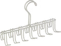iDesign Classico Closet Organizer Rack for Ties, Belts - 14 Hooks, Satin