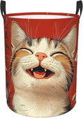 Cute Cat Print Laundry Basket For Storage Bins Gift Baskets Bedroom Clothes Hamper