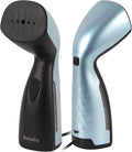 Travel Garment Steamer，25s Fast Heat，Handheld Portable with Metal Steam Head, Removes Wrinkles from Clothes，Fabrics，and Garments，Metallic Blue