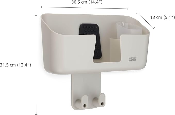 Joseph Joseph IronHub Wall mounted Iron Holder and Jug Storage Organizer with Adjustable Ironing Board Hanger, and Heat-Resistant Iron Pad