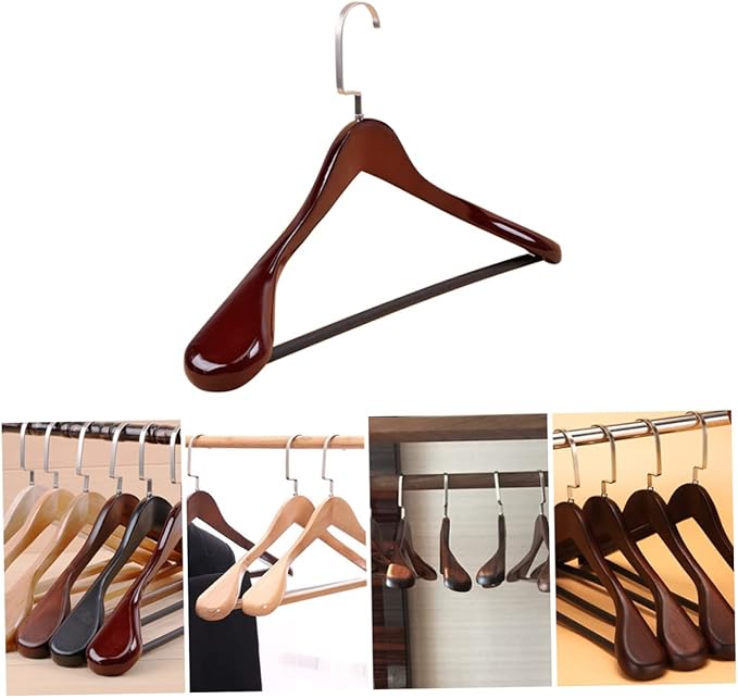 1Pc Thicken Wide Traceless Coat Hanger Solid Drying Rack for Home Use Heavy Duty Foldable Clothes Drying Rack for Coats Jackets and Suits