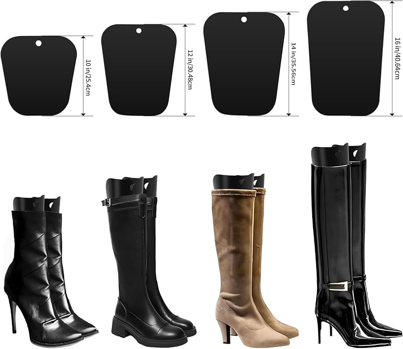 Boot Shapers, Boot Shaper Inserts for Women and Men to Keep Shape, Black Tall Boot Shapers Insert Boot Fillers