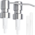 Bathroom Countertop Soap Dispensers (Brushed Nickel, 2 Pack)