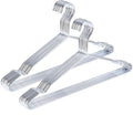 17 Inch Metal Clothes Hanger 20 Pack, 4.0mm Heavy Duty Shirt Blouse Hanger for Coat Suit Bridal Boutique, Space Saving Slim Wire Hanger for Camisole Trousers Wedding Dress（Sliver）