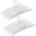 TOPIA HANGER Padded Hangers for Women Clothing,17-inch Satin Hangers 10 Pack Thick Foam Padded No Shoulder Bump for Sweaters, Coat, Blouses, Dresses-White, CT18W-10