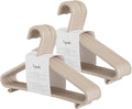 3 Sprouts Wheat Straw Plastic Hangers - 30-Pack Eco-Conscious Toddler Hangers for Child & Baby Clothes, Coats - Kid Closet Hanger Ideal for Small Girls, Boys, Children & Kids - Speckled Beige