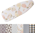 Cotton Ironing Board Cover,35x12in 39x13in 43x13in 47x15in Ironing Board Cover and Pad Standard Size Homes Iron Board Cover Ironing Cover and Pad(Light Yellow,43x13in)