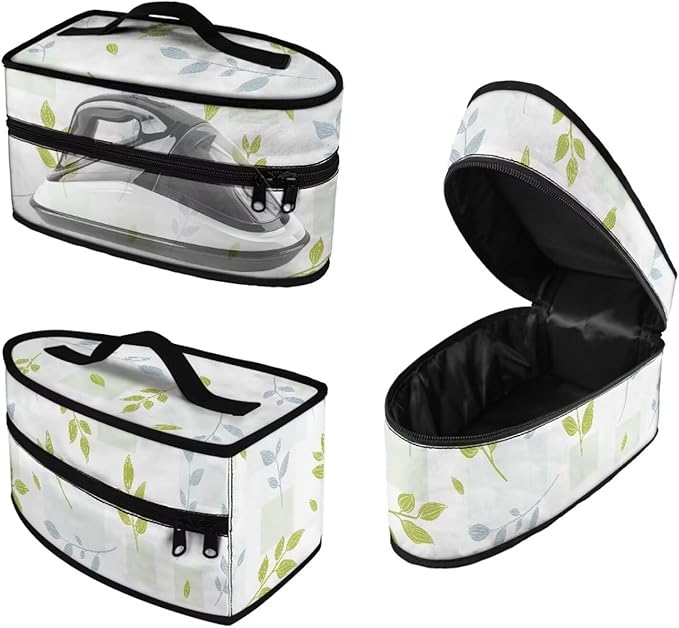 Iron Case Storage for Clothing Store Lightweight Portable Steam Iron Storage Case with Zipper Handle, Branch Print