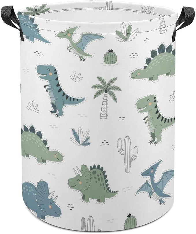 Cute Dinosaur Laundry Basket Palm Boys Hamper Clothes Hamper Toy Storage Bin Dinosaur Room Decor for Boys