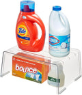 iDesign Recycled Plastic Deep Laundry Room Organization Detergent Riser – 5.6” x 4.3” x 2.3”, Clear Bin
