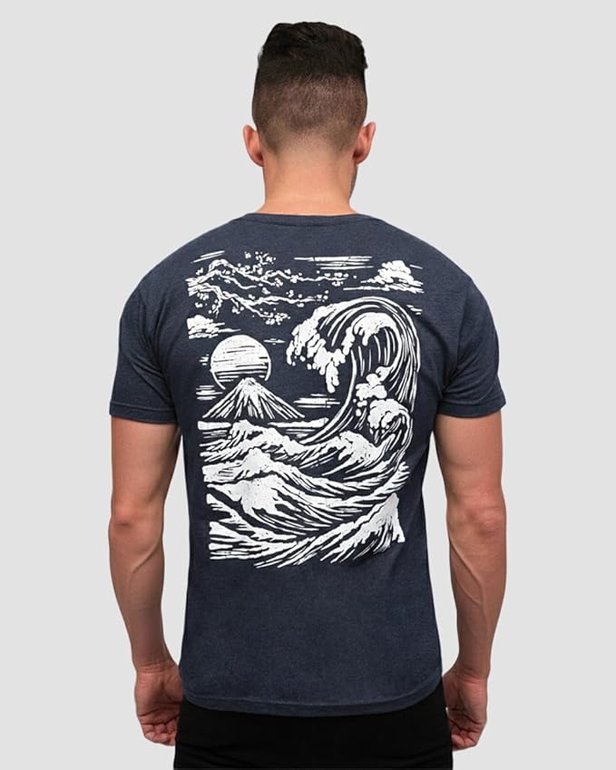 INTO THE AM Graphic Tees for Men S - 4XL Premium Short Sleeve Colorful T-Shirts Trippy Space Designs