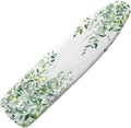 Green Leaves Ironing Board Cover and Pad Standard Full Size Iron Covers with Hook and Loop with Elastic Edge Scorch and Stain Resistant Thick Padding