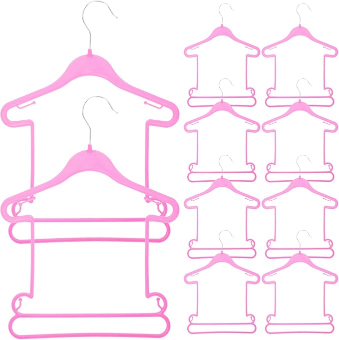 10 Pcs Children's Suit Hanger Kids Hangers Kids Clothes Plastic Hangers Plastic Baby Clothes Toddler Toddler Clothes Baby for Closet Infant