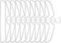 10Pcs Short Neck Clothes Hangers, Non-Slip Plastic Shirt Hangers, No Shoulder Bump Suit Hangers