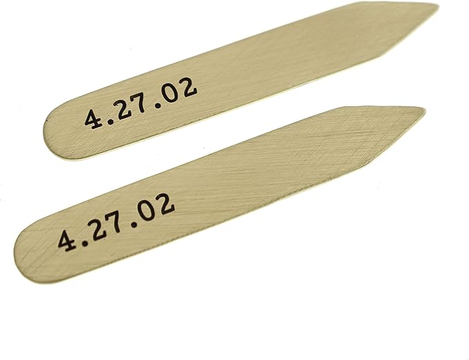 Custom Collar Stays Father's Day Gift for Dad Grandpa Anniversary Wedding Birthday Graduation Shirt Stiffeners for Men