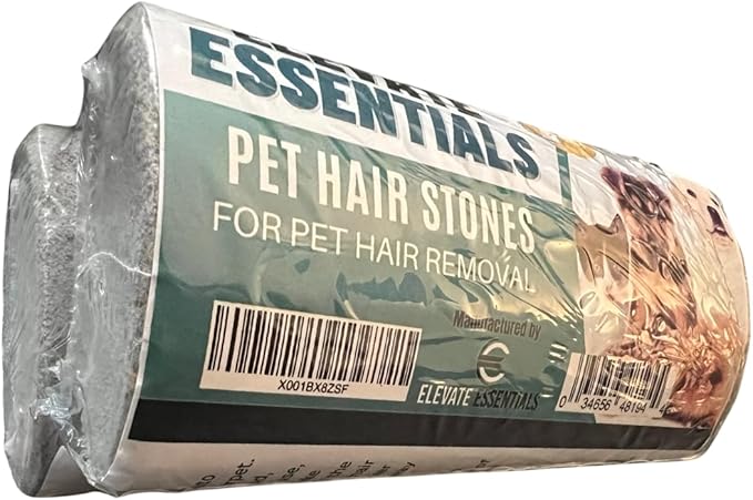 Elevate Essentials Pet Hair Stone for Car, Best Pet Hair Remover, Pet Hair Lifter, Pet Fur Remover, Pet Hair Cleaner, Lint Remover, Pet Stone Multi-Cleaner (2 Pack)