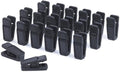 Black Huggable Hangers Finger Clips Huggable Ultra Slim Line Finger Clips Set of 20