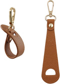 2 Pack Hat clip, Hat clip for travel, Woven travel bags for backpacking luggage, Protect hat from drops (Brown)