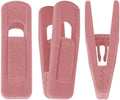 RUNAAJA Velvet Hangers Clips Pants Hangers Clips Flocked Hanger Clips Hanger Plastic Thicken Clothes Pants Pants Clip for Thin Velvet Clothes Suit Socks Hangers (Pink*20)