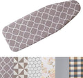 Cotton Ironing Board Cover,35x12in 39x13in 43x13in 47x15in Ironing Board Cover and Pad Standard Size Homes Iron Board Cover Ironing Cover and Pad(Coffee,39x13in)