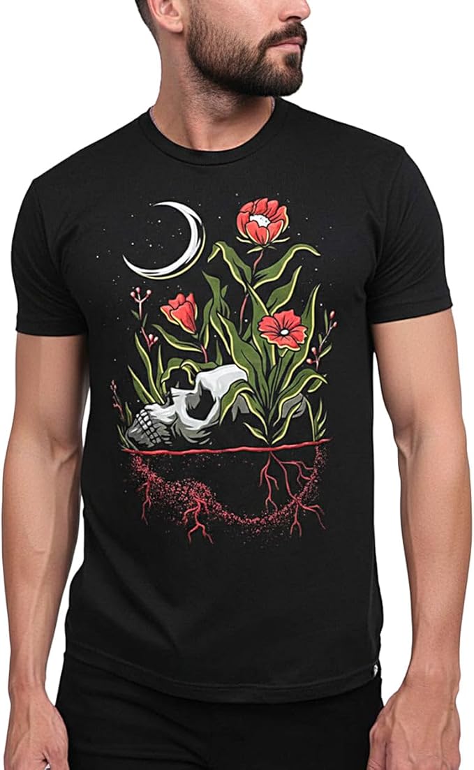 INTO THE AM Graphic Tees for Men S - 4XL Premium Short Sleeve Colorful T-Shirts Trippy Space Designs