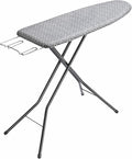 APEXCHASER Ironing Board Full Size, Iron Board with Ironrest, Lightweight Iron Table Stand Adjustable Height, Foldable Iron and Ironing Boards Set with Thick Padding, Sturdy Metal Legs, Gray 43x13