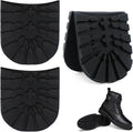 Shoes Heel Repair Rubber Pads 2 Pairs 8 mm Thick Extra Large Black Resistant Anti-Slip Boot Heel Replacement Soles Pad Sheets for Men’s & Women’s Shoes
