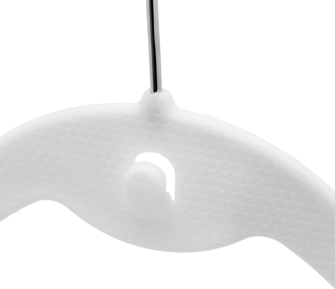 Prettyia Cascade Hangers White Steel Swivel Hooks -Slim, Sturdy Saves You Extra Space - Box of 20