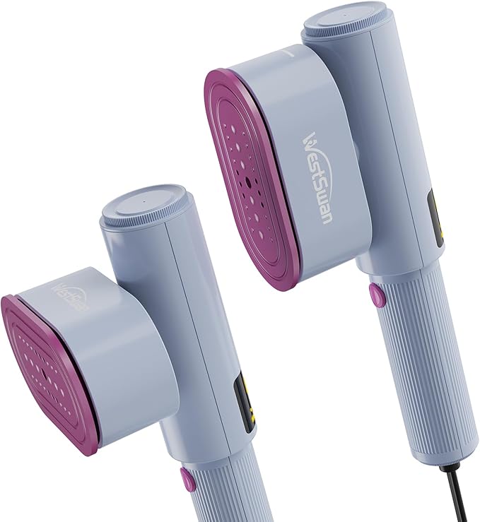 Wrinkle-Free Travel Companion Rotating Iron Plate Garment Steamer, Portable & Lightweight for Home & Travel