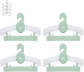 JSF Baby Hangers,20 Pack Baby Clothes Hangers for Closet Kids,Save Space Plastic Hangers Toddler Infant Nursery Child Small Children(Green)