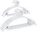 50 Pack Clothes Hangers, Non Slip Heavy Duty Plastic Hangers, Space Saving All-in-One Garment Hangers for Dresses Suits Jeans Knits, Hold Up to 11 LB Dry & Wet, 16.4" x 8.3", White, UAPY0850W