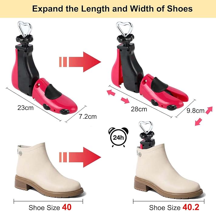 Shoe Stretcher Men Women Boot Stretcher, Plastic Shoe Tree Women Men Shoe Shaper Expander Shoe Width (Pack of 1)