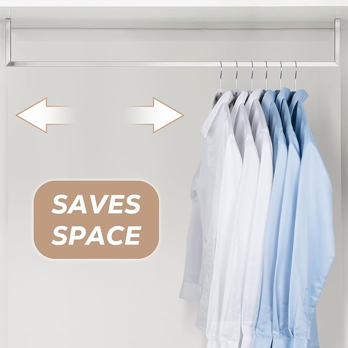 Grey Plastic Hangers 50 Pack: No Shoulder Bumps Ultra Thin Plastic Hanger for Space Saving, Suits, Heavy Duty Coat Clothes Shirt Dress