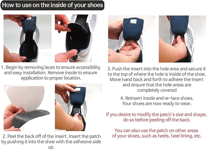 Circle Shape Shoe Hole Prevention Repair Patches/Inserts for 18 Holes (6 Colors)