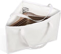 ACQTULOU Clothes Hanger Organizer Holder for Space Saving, Hanger Triangle Storage Bag with Handles for Closet Tidier Laundry Rooms Wardrobe Drying Rack