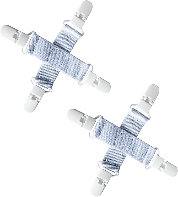 Bed Sheet Detangler 2 Pack–Reduces Laundry Tangling, Twisting & Knotting in Washer & Dryer–Keeps Bed Sheets, Duvet Covers & Blankets from Wadding–Saves Time & Wrinkles (White)