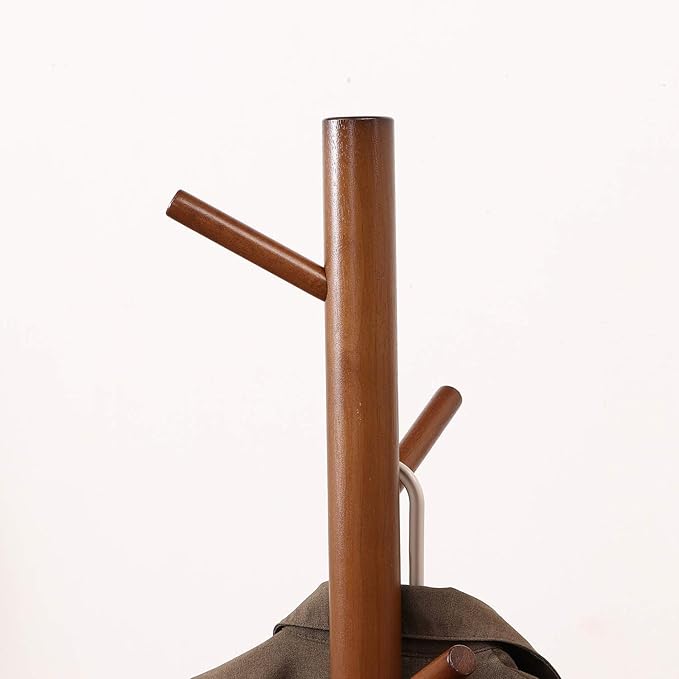 Fuji Boeki 10786 Coat Hanger, Hanger Rack, Wood, Width 20.1 x Depth 17.3 x Height 59.4 inches (51 x 44 x 151 cm),