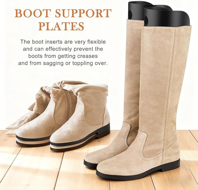 5 Pairs Boot Shapers Form Inserts Keeper Tall Boots Support Holders, Breathable Boots Support for Men or Women