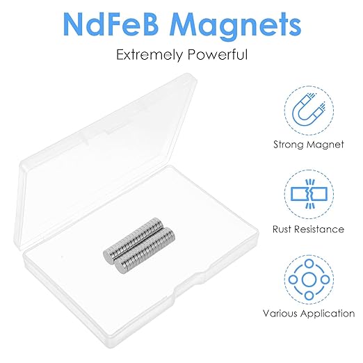 Small Attractive NdFeb 36PCs, 9x2mm Rare Earth Strong Attractive for Collar Stays, DIY, Electronic Components, Crafts, Neodymium for Crafts, Whiteboard, Kitchen