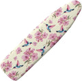 Hummingbird Iron Board Cover with Padding 15x54 Inch Standard Size Ironing Board Cover Stain Resistant Hook and Loop Fasteners (Cherry Blossom Print)