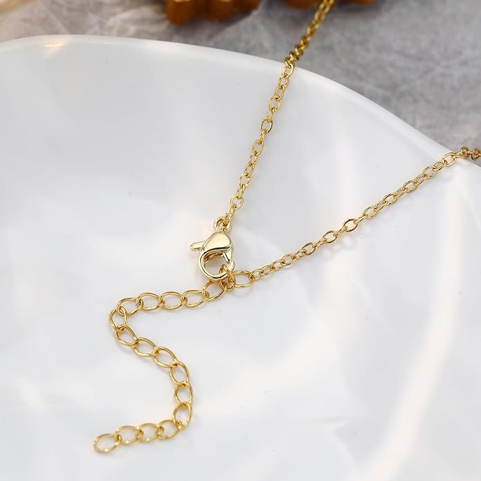 Chunky Gold Necklace for Women Gold Evil Eye Cowboy Pendant Necklace Dainty Paperclip Chain Vintage Luck Amulet Choker Necklaces Celestial Jewelry Gift