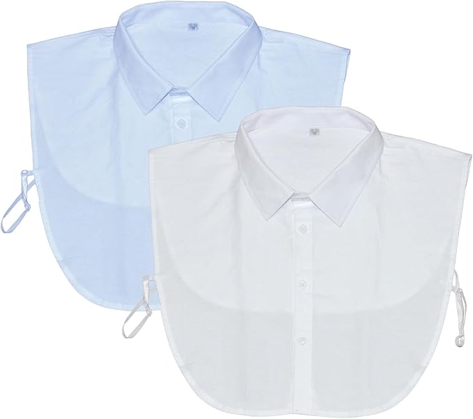 YIZHONG Detachable Collar Faux Shirt Dickie Collars for Women Men