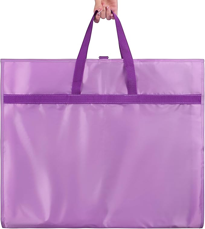 Univivi Dance Garment Bags for Dancers, 3" Gusseted Garment Bags for Dance Costumes with 5 Pockets, 40" Dance Garment Bag with Puppy Pattern for Dance Competitions and Travel, 3-Pack (Purple)