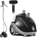 Sweetcrispy Standing Garment Steamer, 1500W Powerful Steamer for Clothes with Roll Wheels, 1.7L Water Tank for 55 Min Continuous Steaming, Professional Wrinkle Remover Heats in 45 Seconds