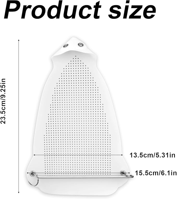 2pcs Iron Covers, Teflon Iron Shoe Protector Anti-Slip Design Anti-Scorch Base Protect Clothes for Home Tailor Shop