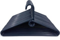 Clothes Hangers 60 Pack Plastic - Heavy Duty Space Saving Coat, Velvet Hangers, Pant Hangers for Closet Organization - Durable Non-Slip Navy Wardrobe Essentials Bulk Storage