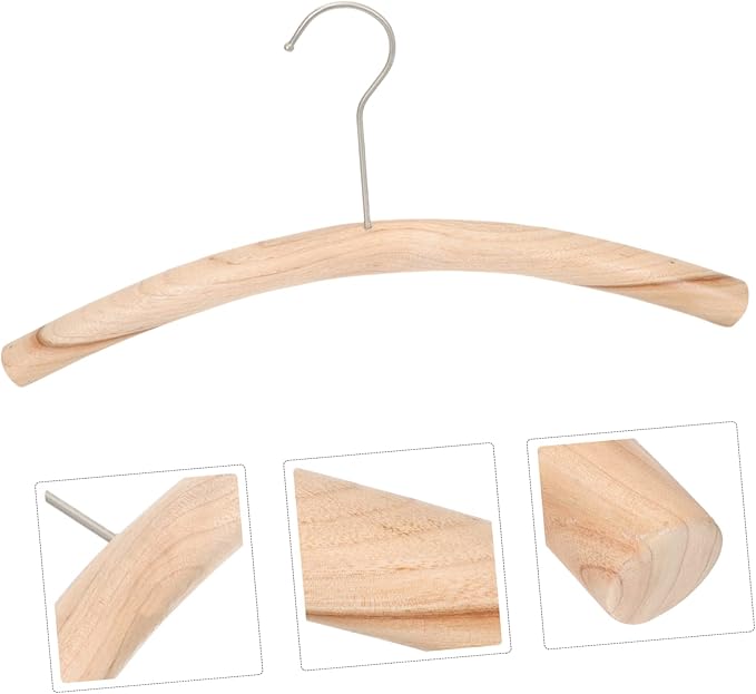 ABOOFAN 3pcs Wooden Hanger Coat Hangers Simple Clothes Wood Suit s Driftwood Hotel Clothes Birch Logs for Decoration Multi Scarf Rack Skirt